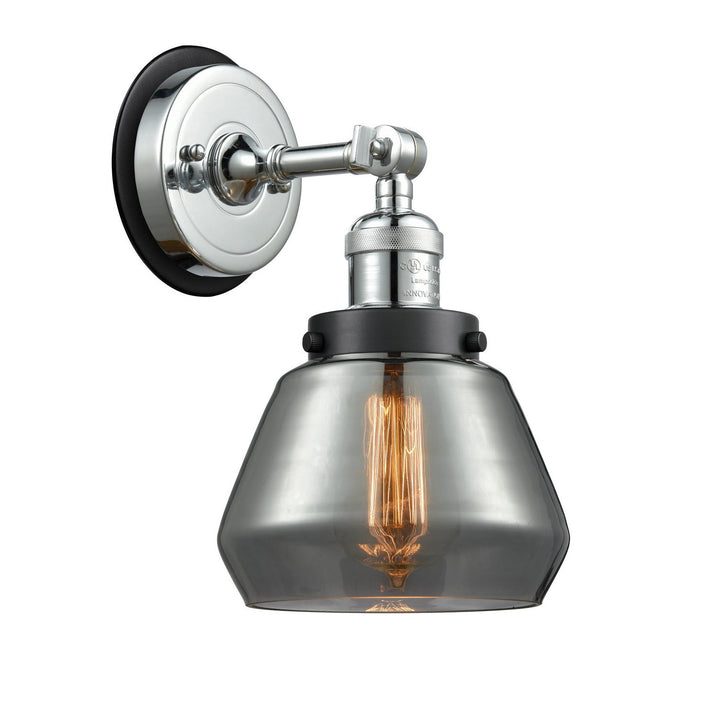Innovations Franklin Restoration 203PC-BPBK-HRBK-G173 Wall Sconce Light - Polished Chrome