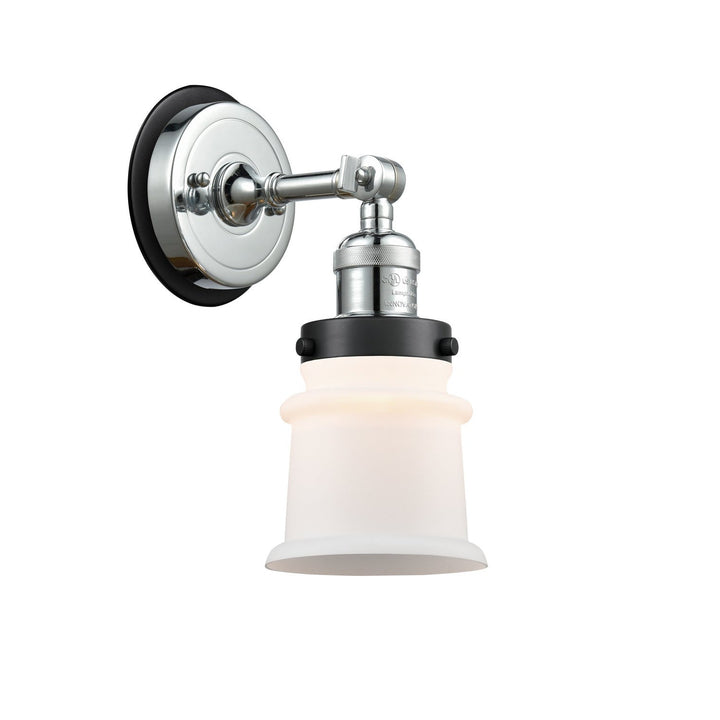 Innovations Franklin Restoration 203PC-BPBK-HRBK-G181S Wall Sconce Light - Polished Chrome