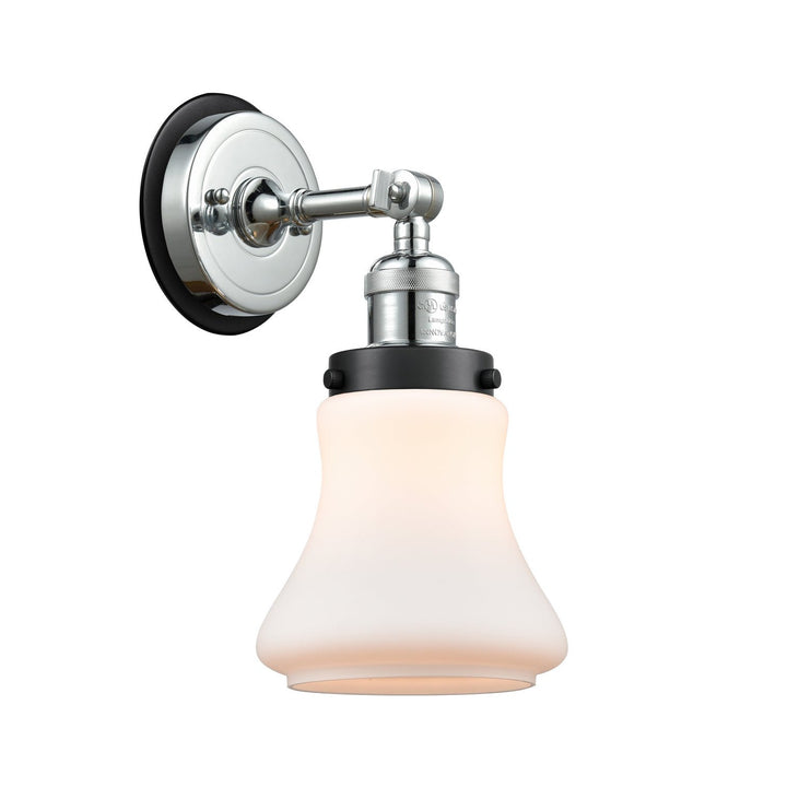 Innovations Franklin Restoration 203PC-BPBK-HRBK-G191 Wall Sconce Light - Polished Chrome