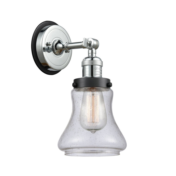 Innovations Franklin Restoration 203PC-BPBK-HRBK-G194 Wall Sconce Light - Polished Chrome