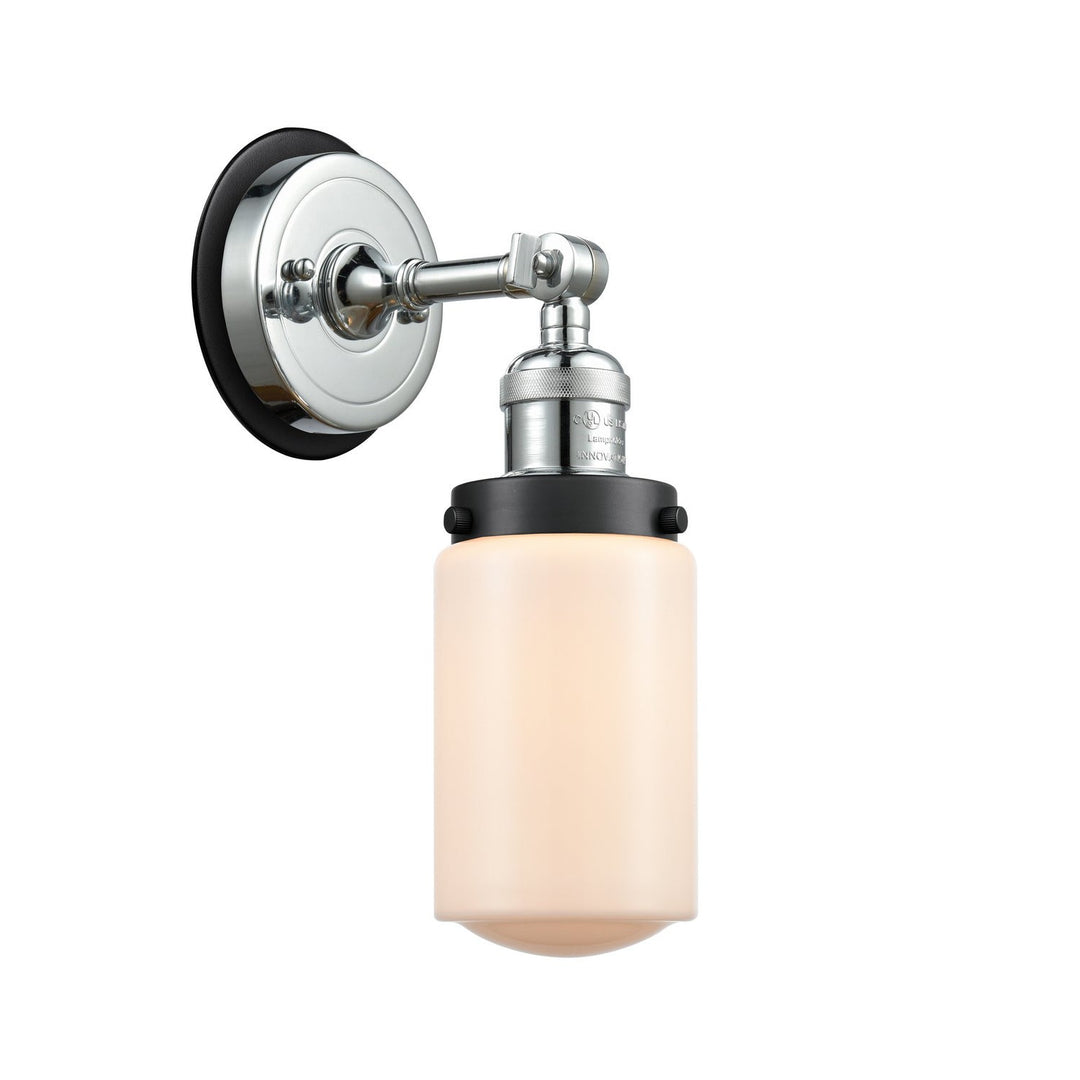 Innovations Franklin Restoration 203PC-BPBK-HRBK-G311 Wall Sconce Light - Polished Chrome