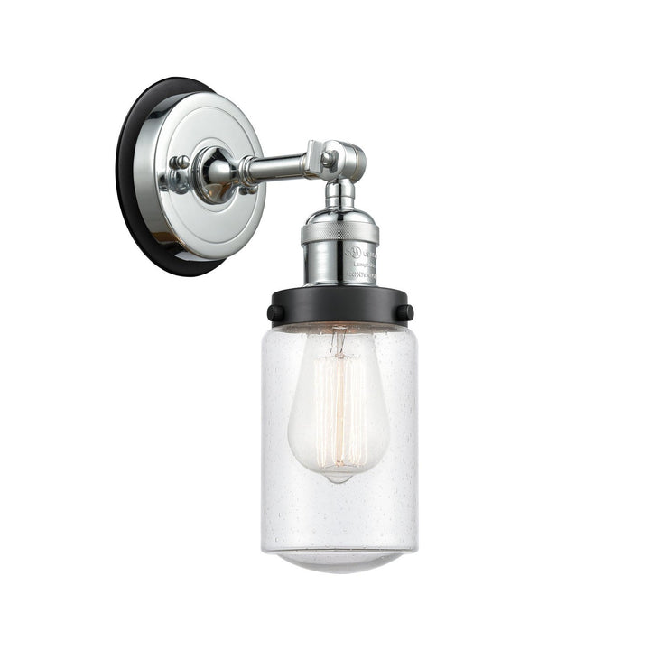 Innovations Franklin Restoration 203PC-BPBK-HRBK-G314 Wall Sconce Light - Polished Chrome