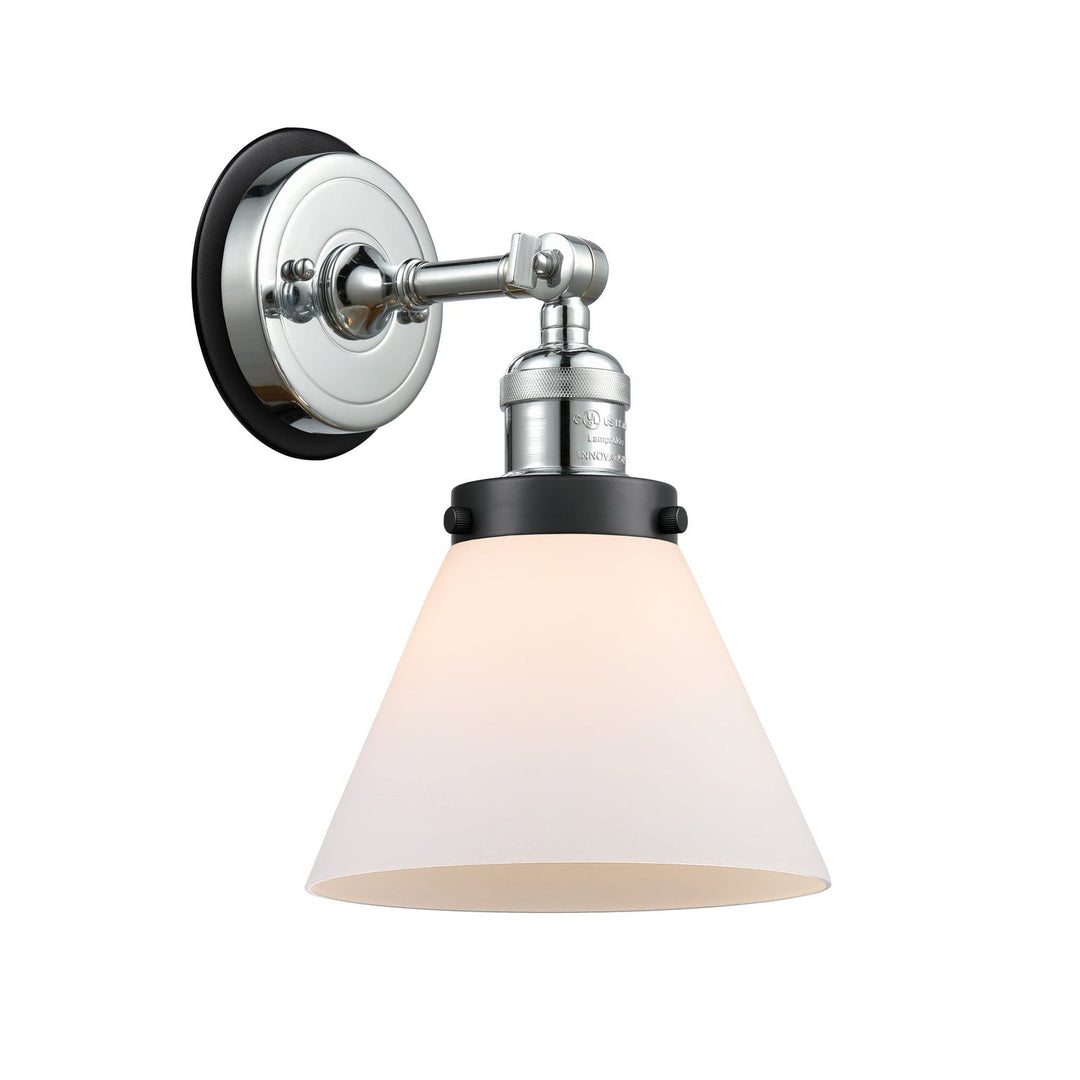 Innovations Franklin Restoration 203PC-BPBK-HRBK-G41 Wall Sconce Light - Polished Chrome