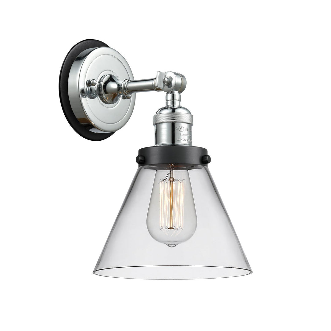 Innovations Franklin Restoration 203PC-BPBK-HRBK-G42 Wall Sconce Light - Polished Chrome
