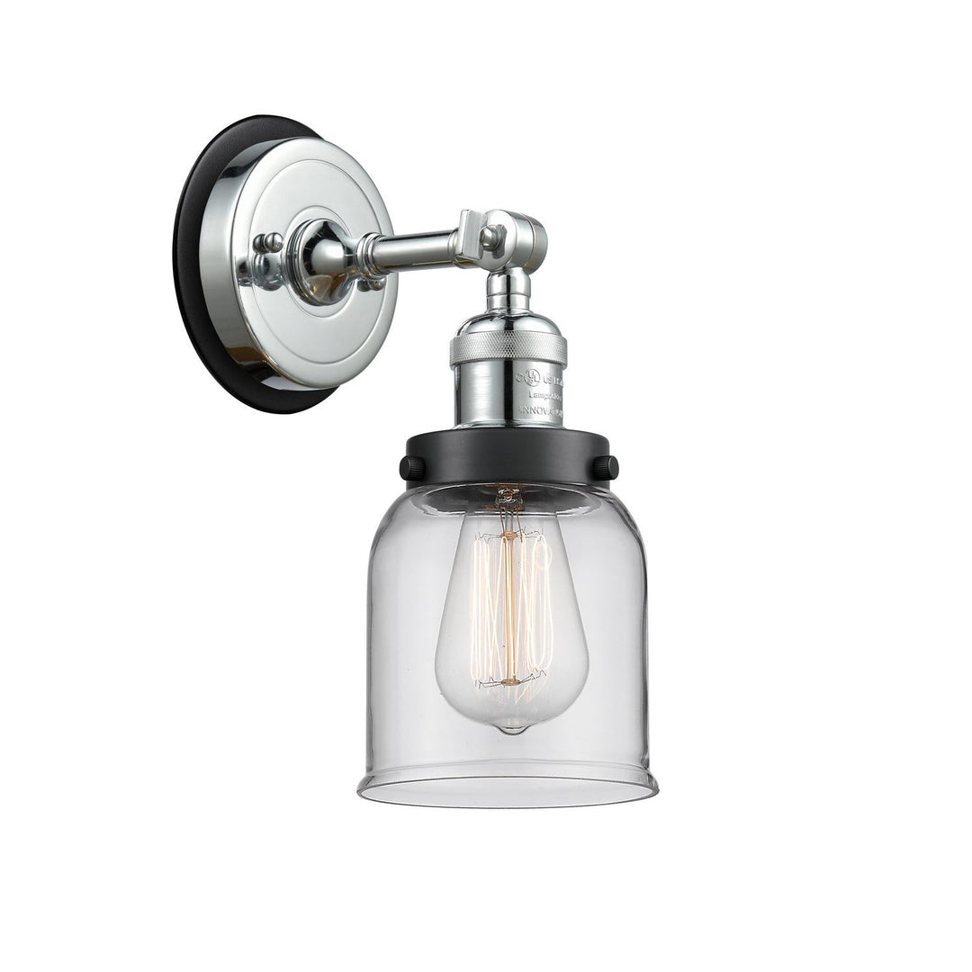 Innovations Franklin Restoration 203PC-BPBK-HRBK-G52 Wall Sconce Light - Polished Chrome