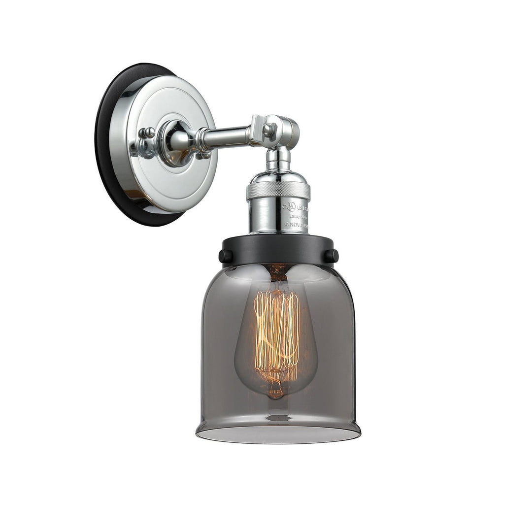 Innovations Franklin Restoration 203PC-BPBK-HRBK-G53 Wall Sconce Light - Polished Chrome