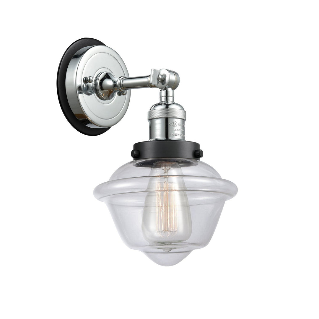 Innovations Franklin Restoration 203PC-BPBK-HRBK-G532 Wall Sconce Light - Polished Chrome