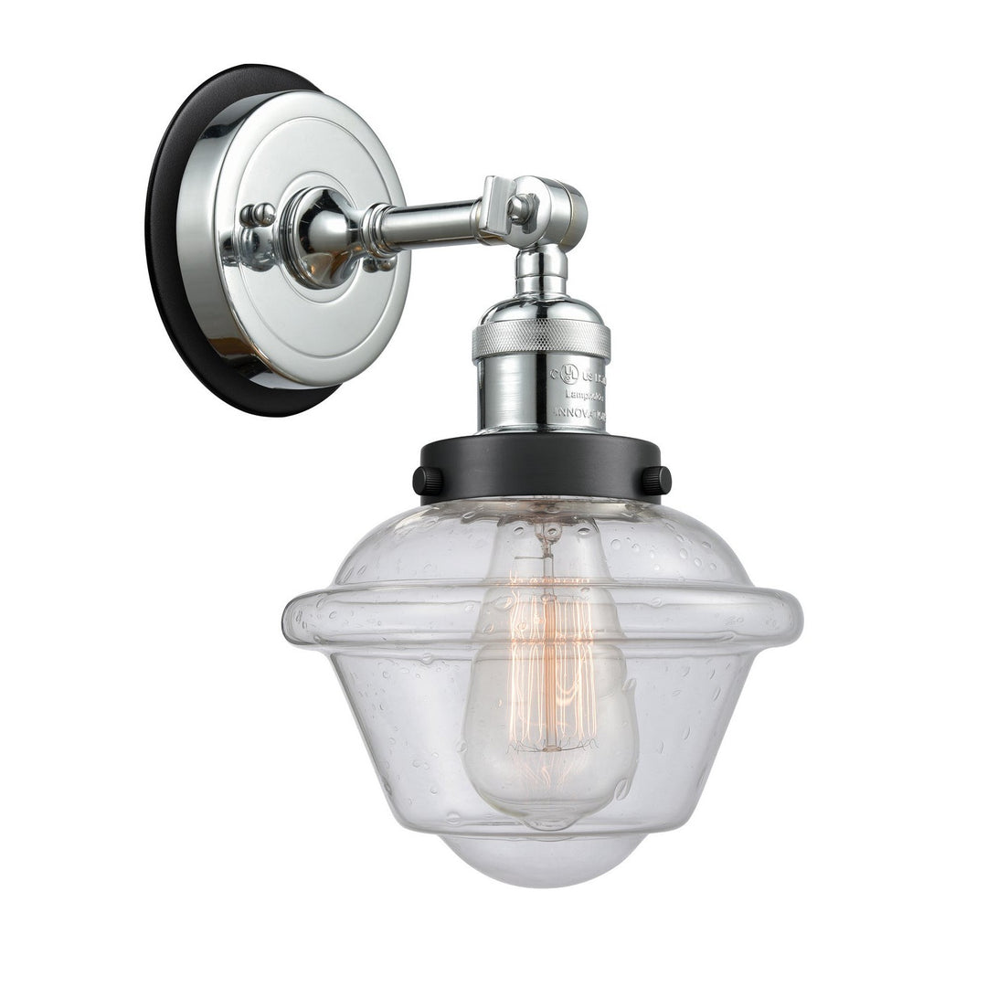 Innovations Franklin Restoration 203PC-BPBK-HRBK-G534 Wall Sconce Light - Polished Chrome