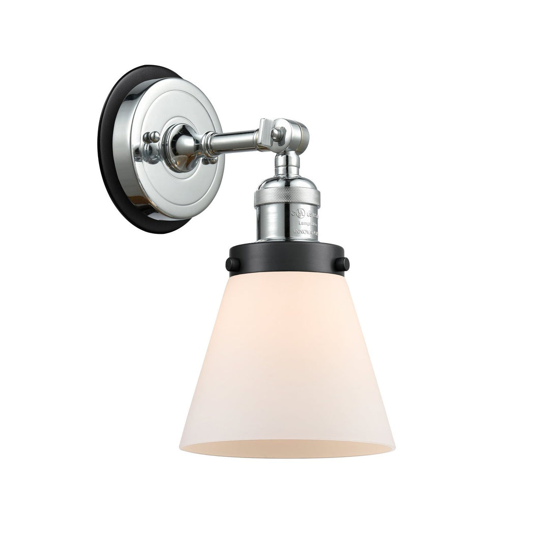 Innovations Franklin Restoration 203PC-BPBK-HRBK-G61 Wall Sconce Light - Polished Chrome