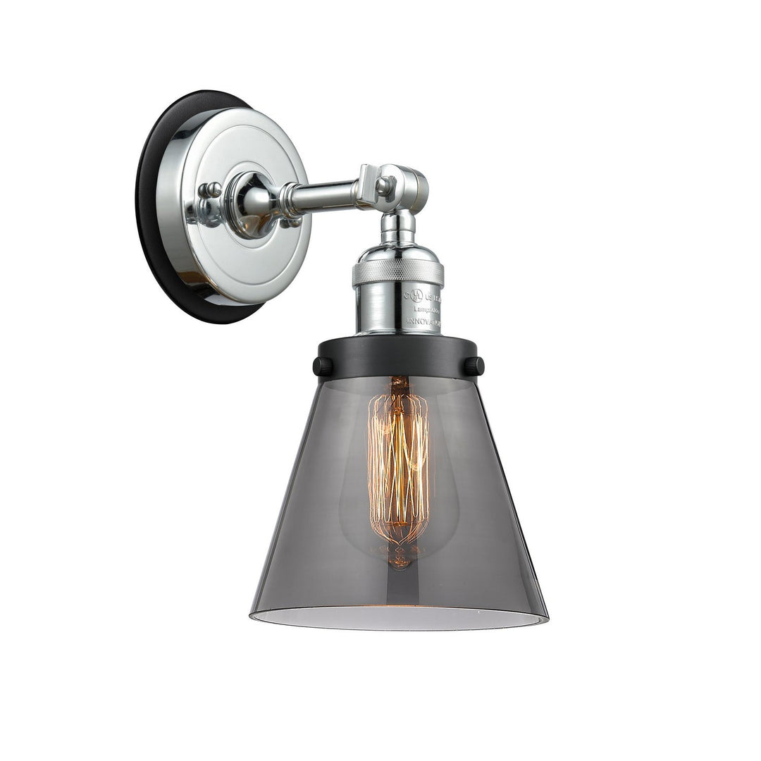Innovations Franklin Restoration 203PC-BPBK-HRBK-G63 Wall Sconce Light - Polished Chrome