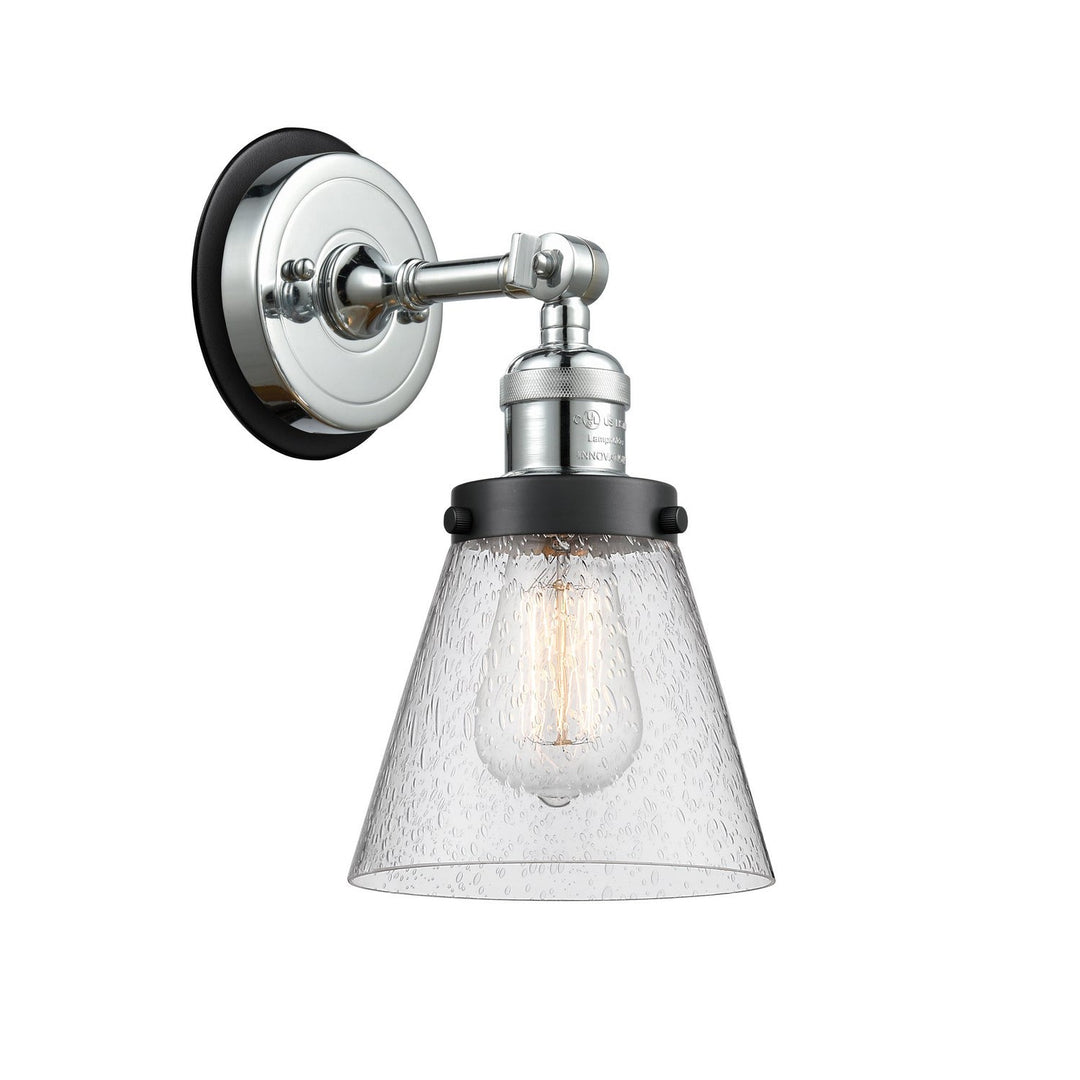 Innovations Franklin Restoration 203PC-BPBK-HRBK-G64 Wall Sconce Light - Polished Chrome