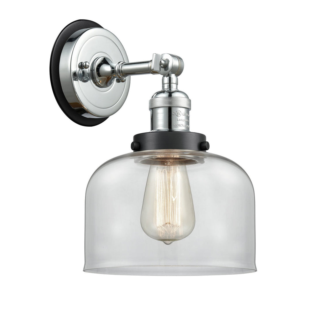 Innovations Franklin Restoration 203PC-BPBK-HRBK-G72 Wall Sconce Light - Polished Chrome
