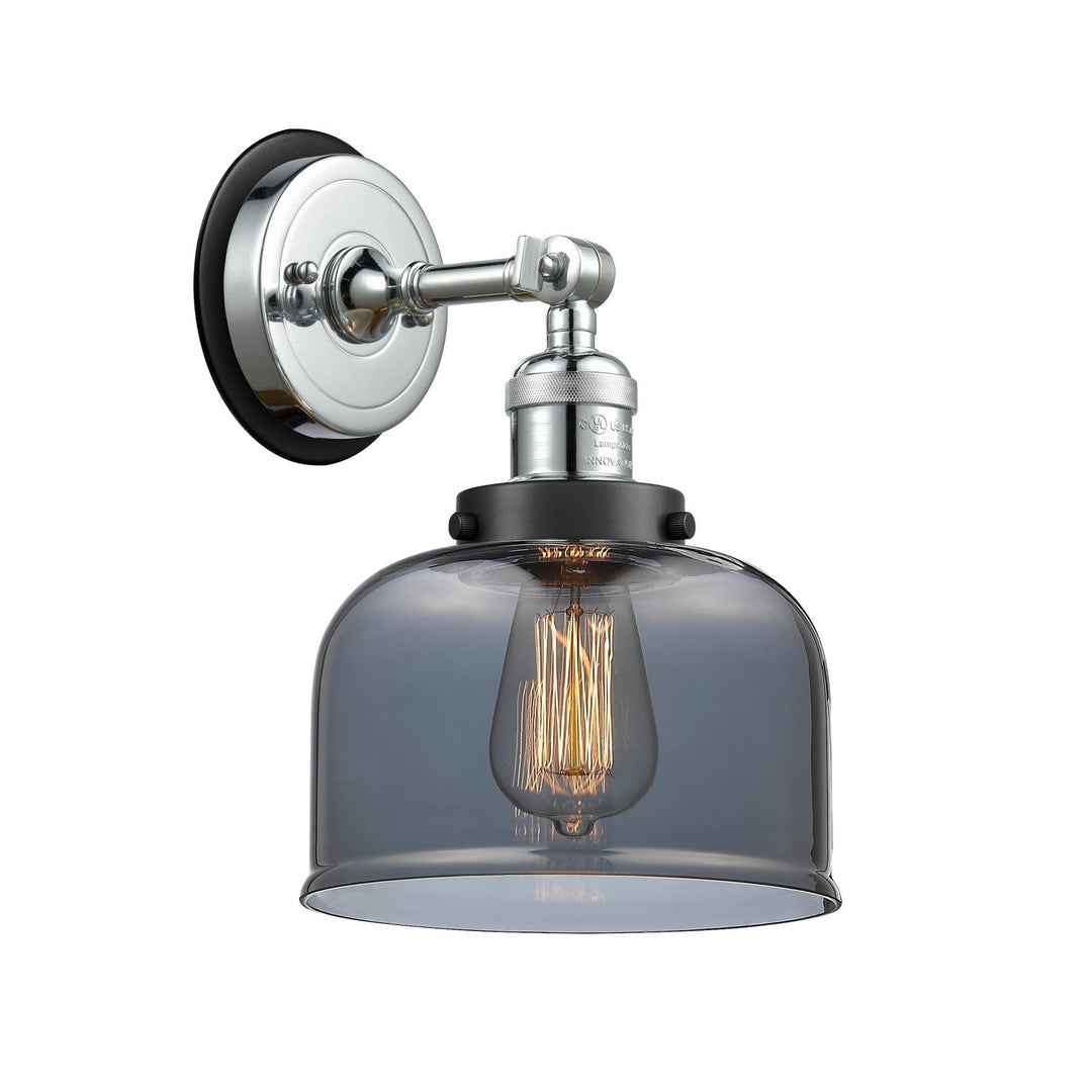 Innovations Franklin Restoration 203PC-BPBK-HRBK-G73 Wall Sconce Light - Polished Chrome