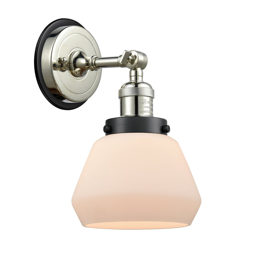 Innovations Franklin Restoration 203PN-BPBK-HRBK-G171 Wall Sconce Light - Polished Nickel