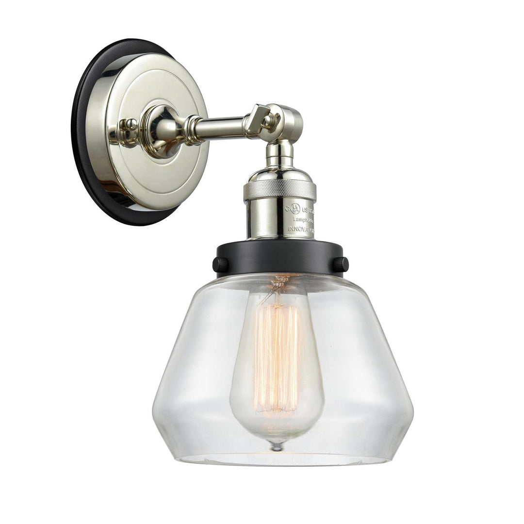 Innovations Franklin Restoration 203PN-BPBK-HRBK-G172 Wall Sconce Light - Polished Nickel