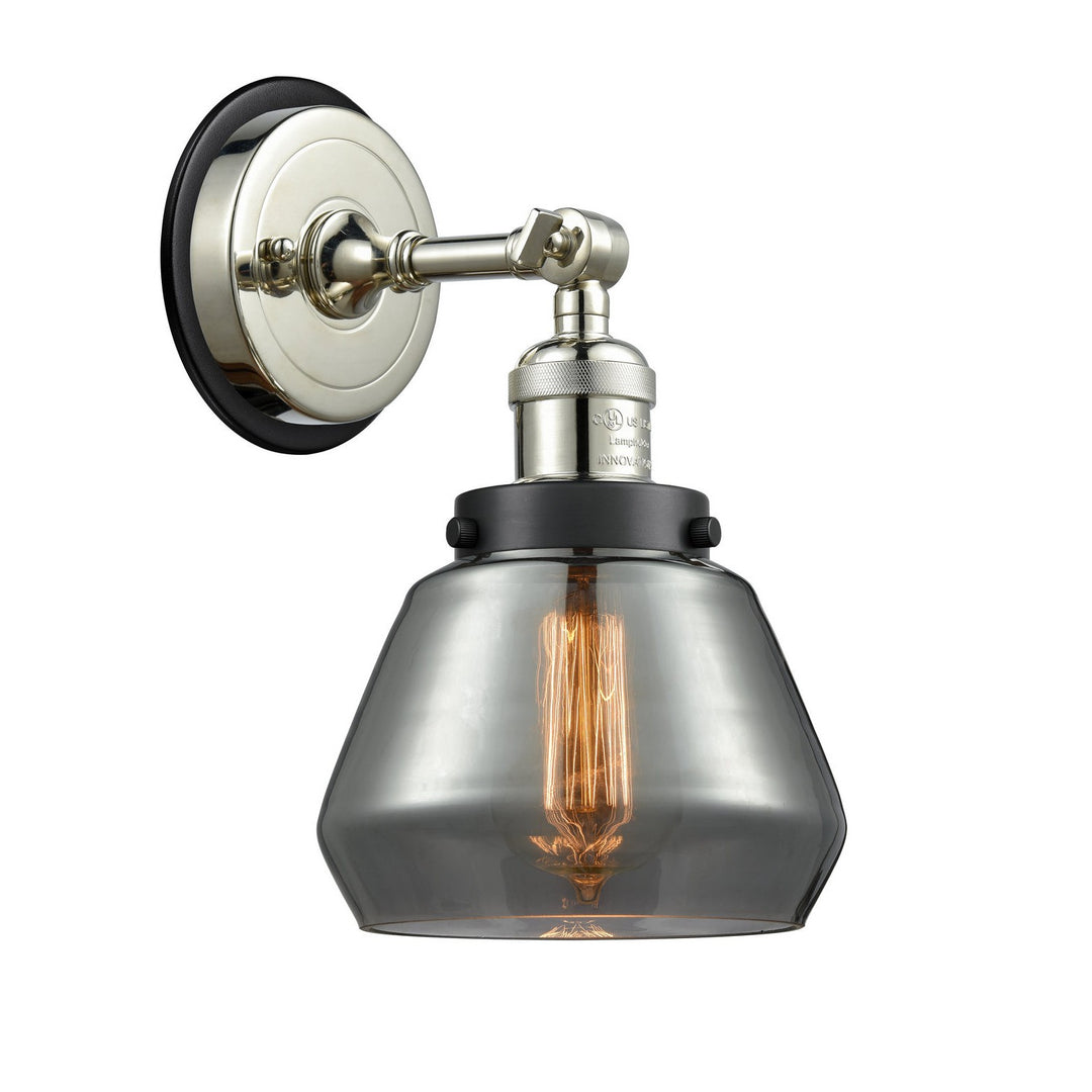 Innovations Franklin Restoration 203PN-BPBK-HRBK-G173 Wall Sconce Light - Polished Nickel