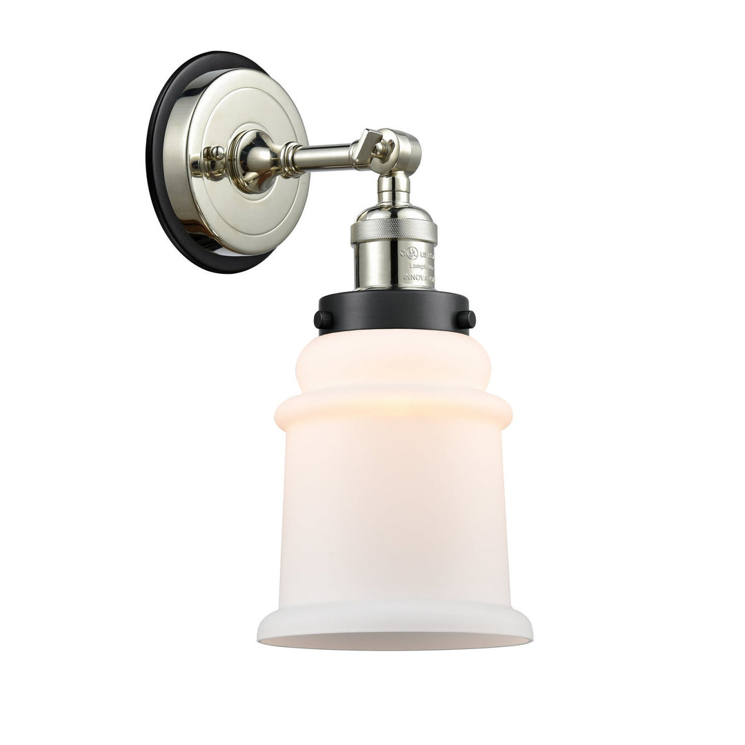 Innovations Franklin Restoration 203PN-BPBK-HRBK-G181 Wall Sconce Light - Polished Nickel