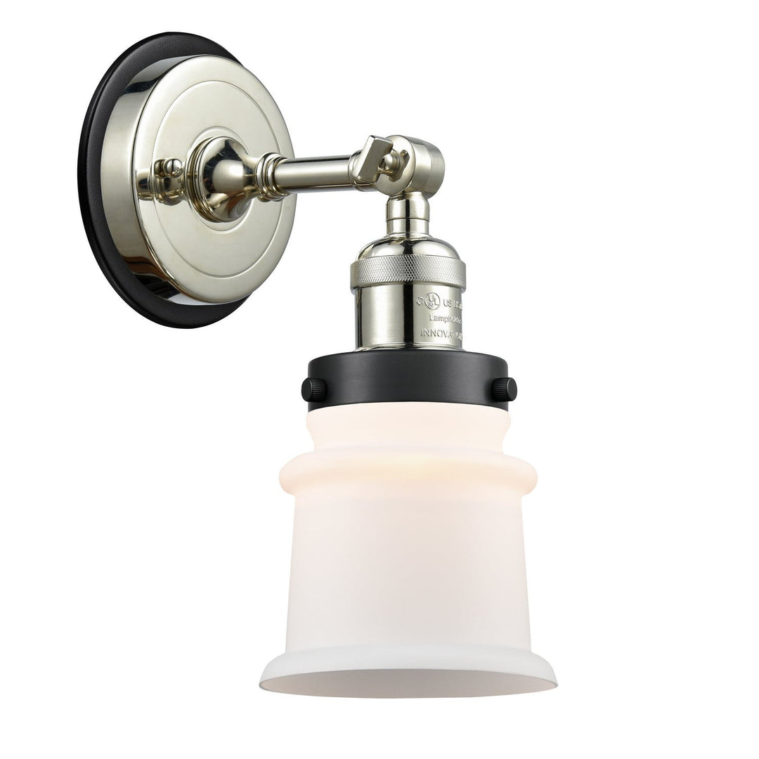 Innovations Franklin Restoration 203PN-BPBK-HRBK-G181S Wall Sconce Light - Polished Nickel