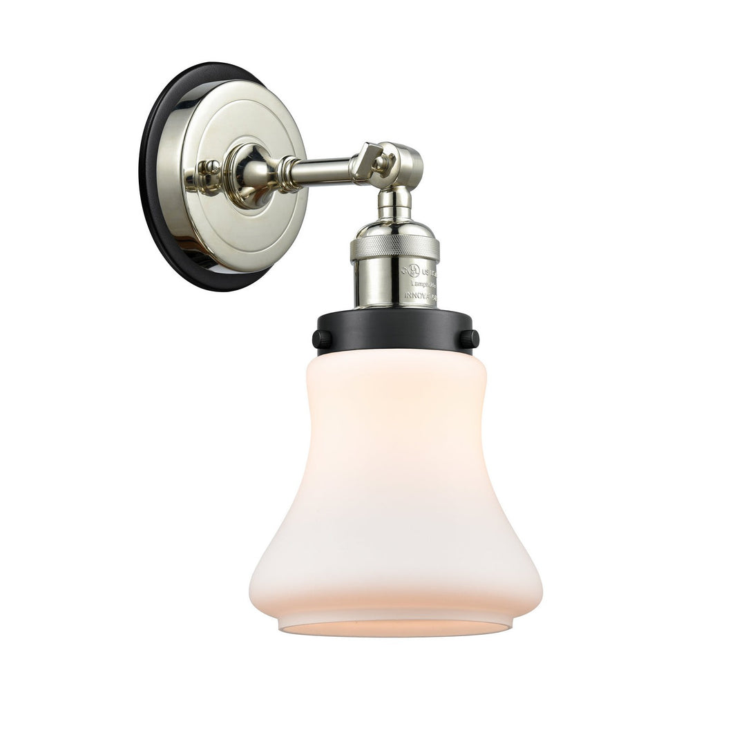 Innovations Franklin Restoration 203PN-BPBK-HRBK-G191 Wall Sconce Light - Polished Nickel