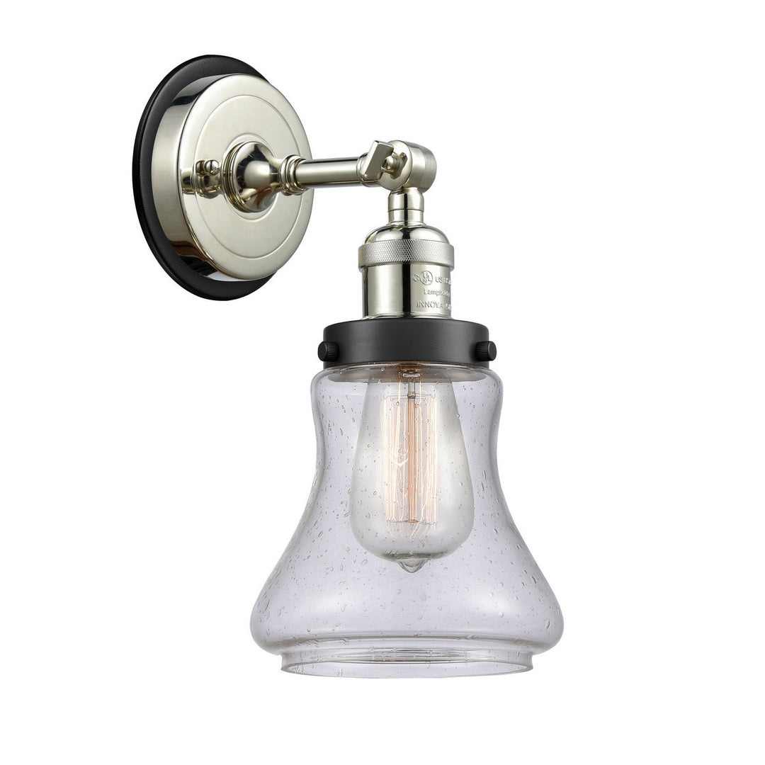 Innovations Franklin Restoration 203PN-BPBK-HRBK-G194 Wall Sconce Light - Polished Nickel