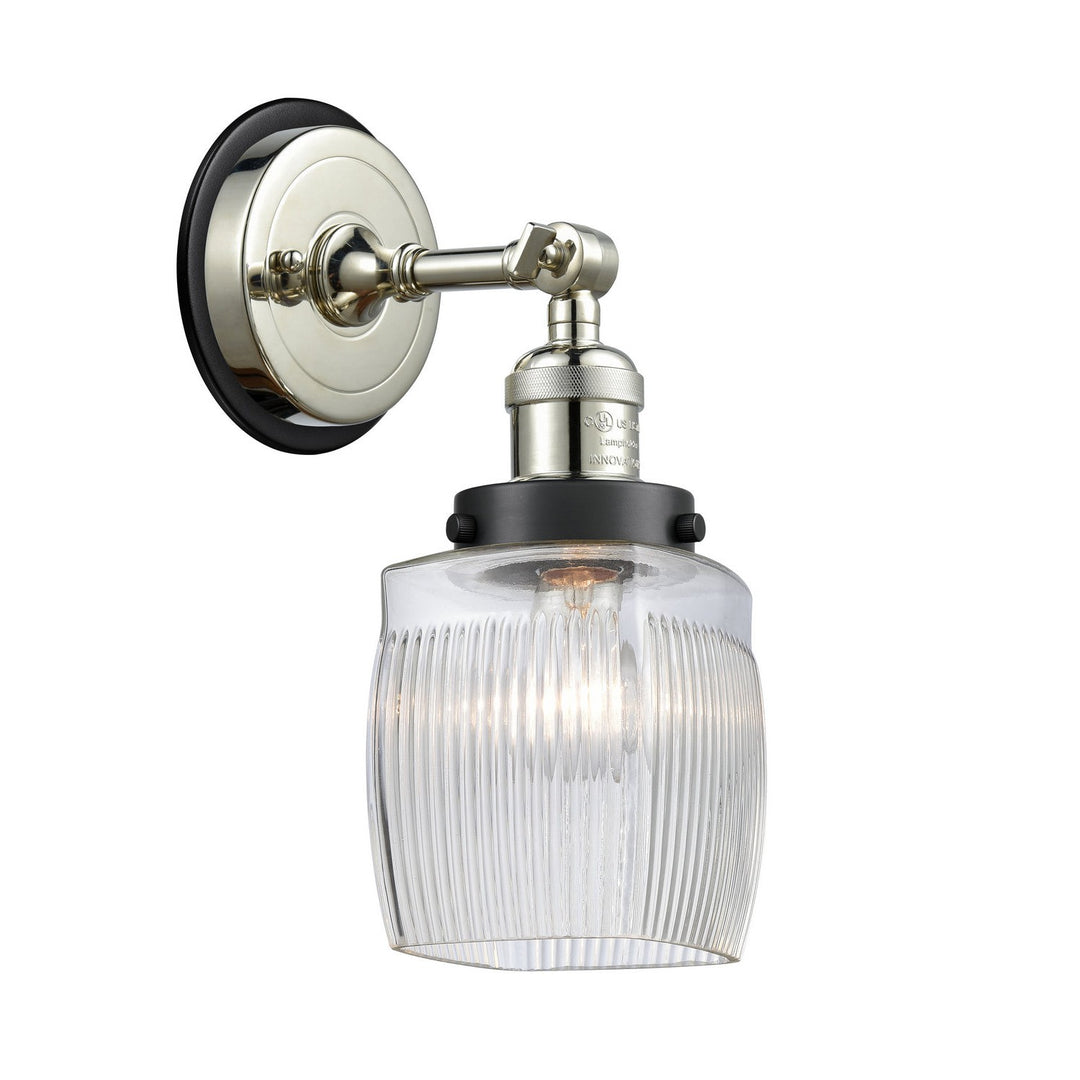 Innovations Franklin Restoration 203PN-BPBK-HRBK-G302 Wall Sconce Light - Polished Nickel