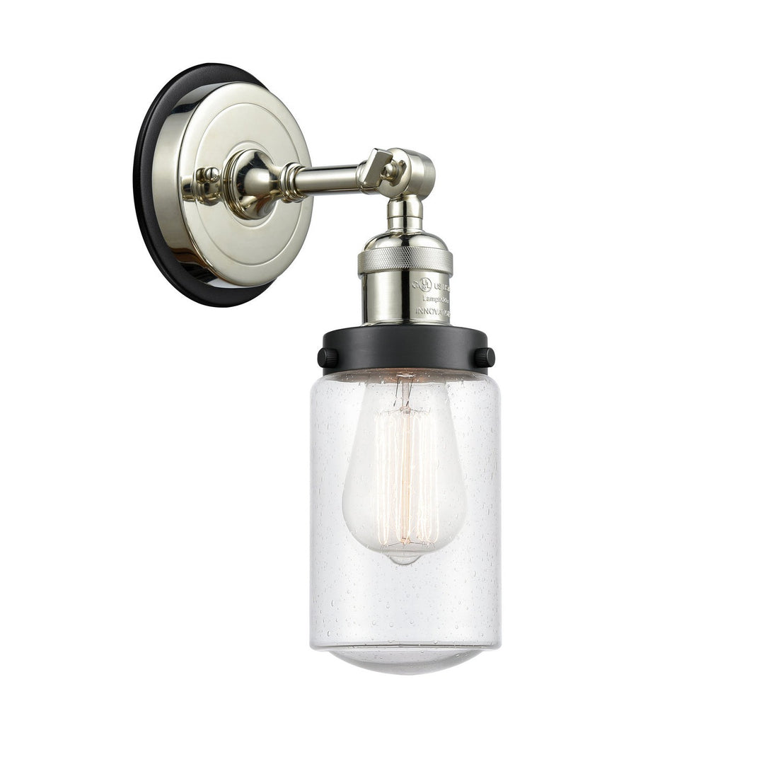 Innovations Franklin Restoration 203PN-BPBK-HRBK-G314 Wall Sconce Light - Polished Nickel