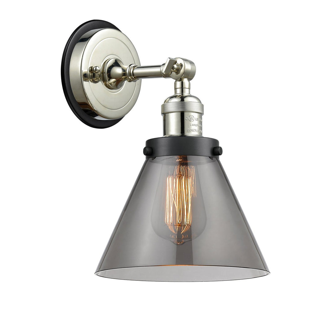 Innovations Franklin Restoration 203PN-BPBK-HRBK-G43 Wall Sconce Light - Polished Nickel