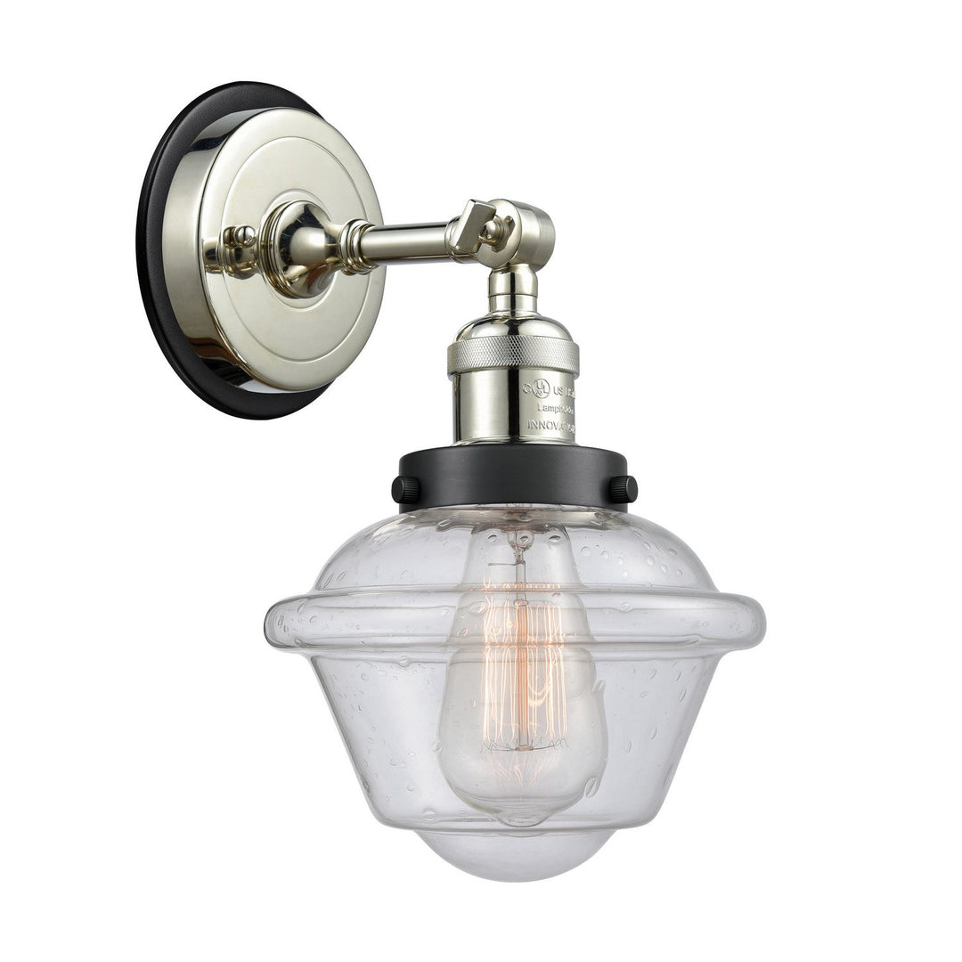 Innovations Franklin Restoration 203PN-BPBK-HRBK-G534 Wall Sconce Light - Polished Nickel