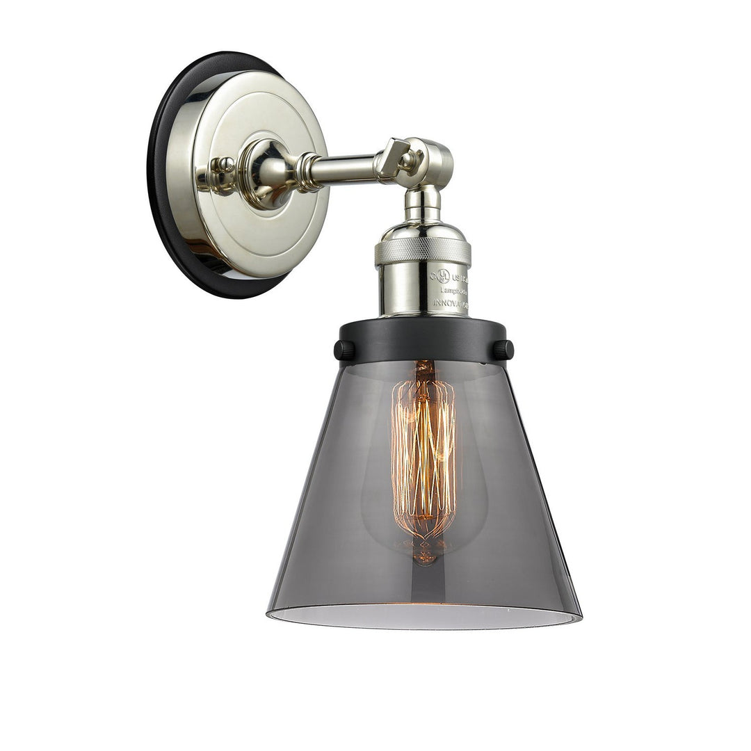 Innovations Franklin Restoration 203PN-BPBK-HRBK-G63 Wall Sconce Light - Polished Nickel