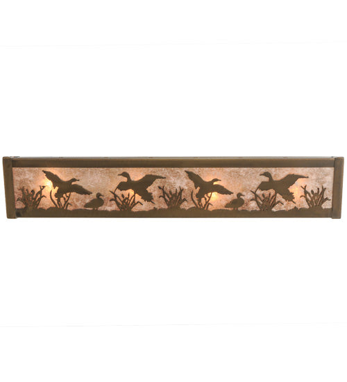 Meyda Tiffany Ducks In Flight 113060 Bath Vanity Light 24 in. wide - Antique Copper