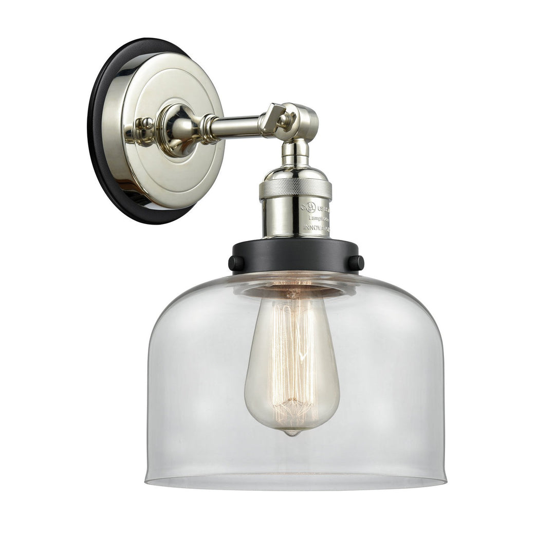 Innovations Franklin Restoration 203PN-BPBK-HRBK-G72 Wall Sconce Light - Polished Nickel
