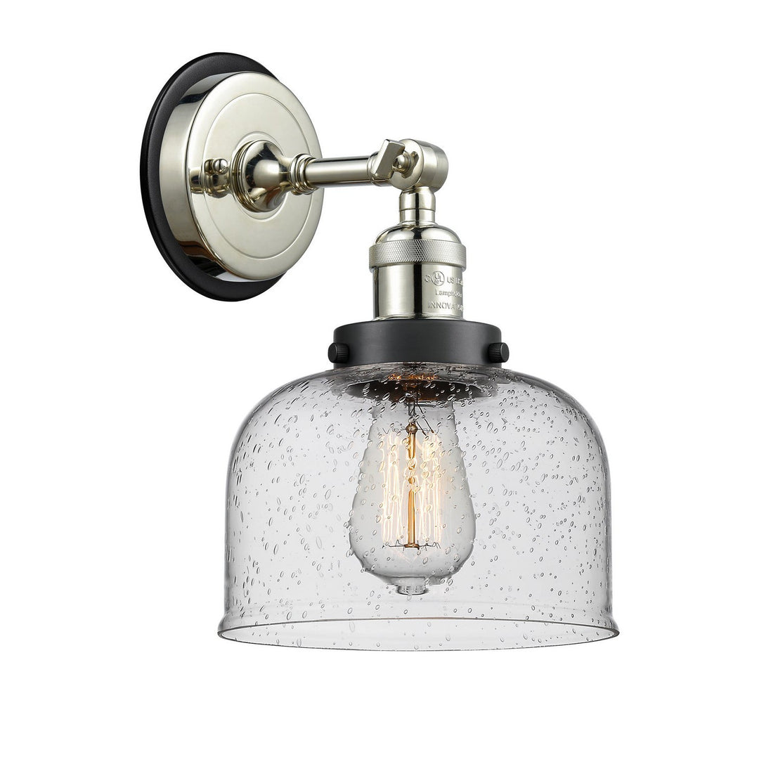 Innovations Franklin Restoration 203PN-BPBK-HRBK-G74 Wall Sconce Light - Polished Nickel