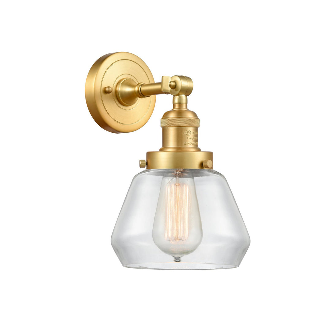 Innovations Franklin Restoration 203-SG-G172-LED Wall Sconce Light - Satin Gold