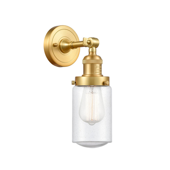 Innovations Franklin Restoration 203-SG-G314-LED Wall Sconce Light - Satin Gold