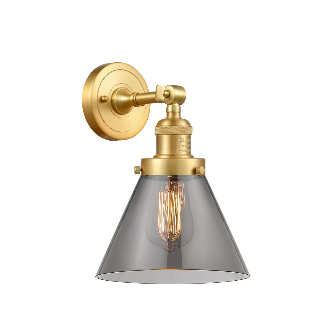 Innovations Franklin Restoration 203-SG-G43-LED Wall Sconce Light - Satin Gold