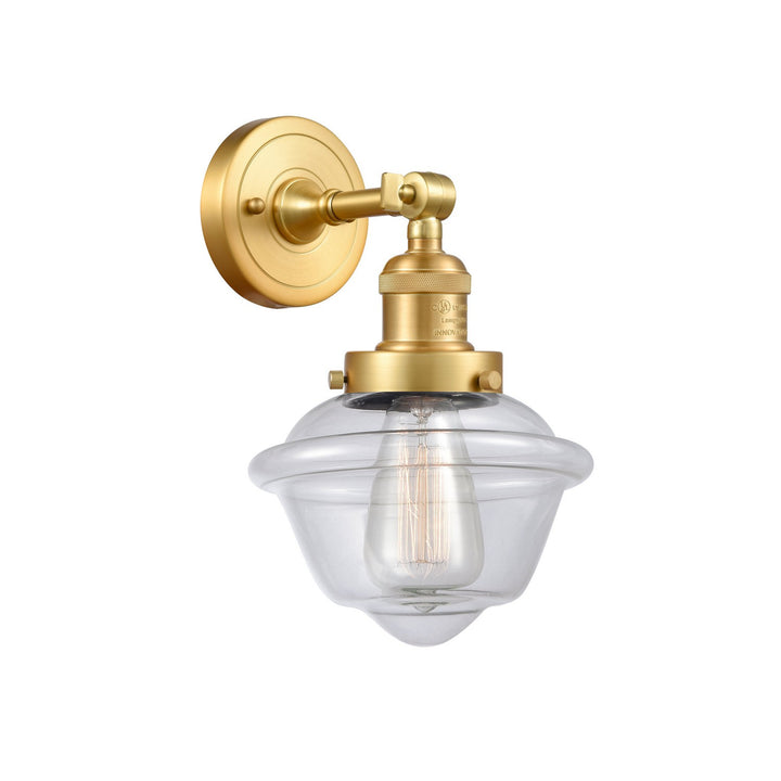 Innovations Franklin Restoration 203-SG-G532-LED Wall Sconce Light - Satin Gold