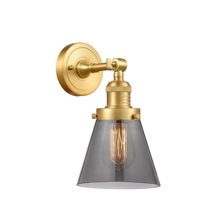 Innovations Franklin Restoration 203-SG-G63-LED Wall Sconce Light - Satin Gold