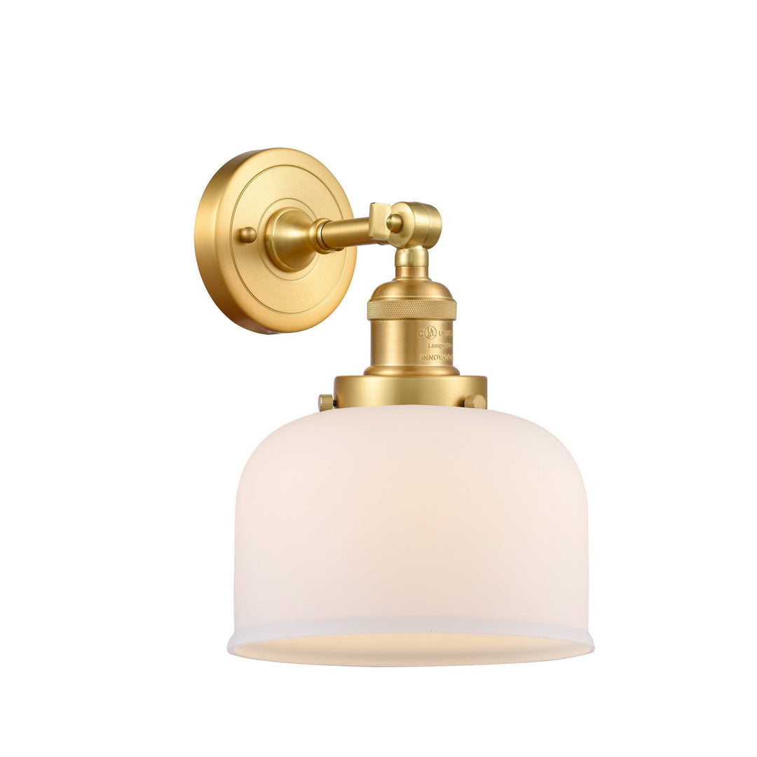 Innovations Franklin Restoration 203-SG-G71-LED Wall Sconce Light - Satin Gold