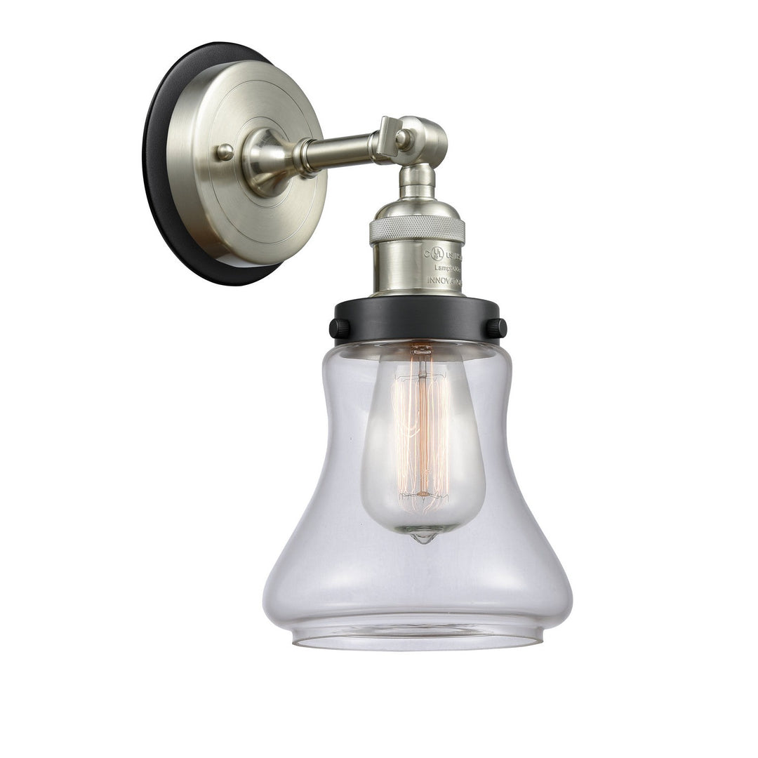 Innovations Franklin Restoration 203SN-BPBK-HRBK-G192 Wall Sconce Light - Brushed Satin Nickel