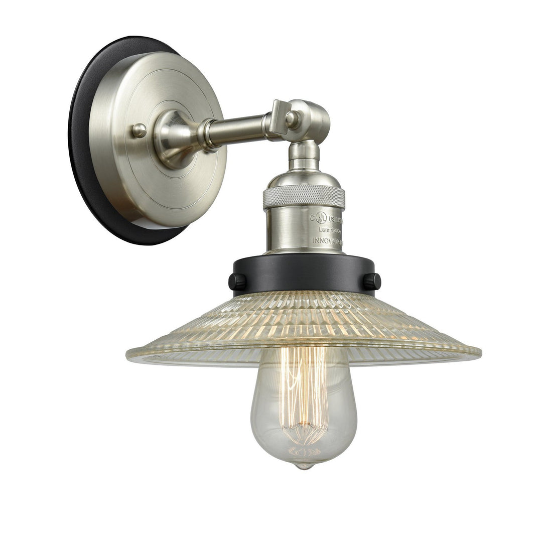 Innovations Franklin Restoration 203SN-BPBK-HRBK-G2 Wall Sconce Light - Brushed Satin Nickel
