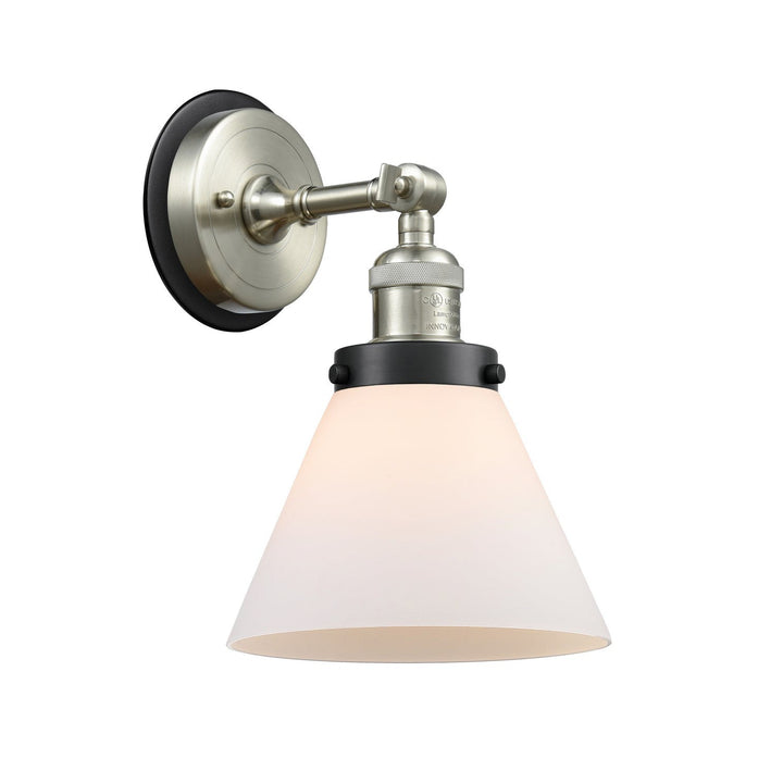 Innovations Franklin Restoration 203SN-BPBK-HRBK-G41 Wall Sconce Light - Brushed Satin Nickel