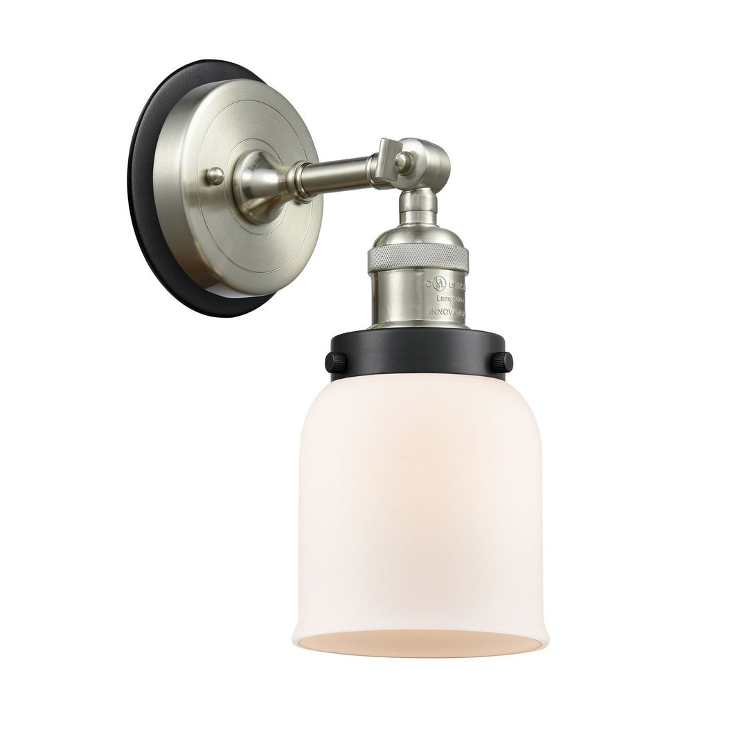 Innovations Franklin Restoration 203SN-BPBK-HRBK-G51 Wall Sconce Light - Brushed Satin Nickel