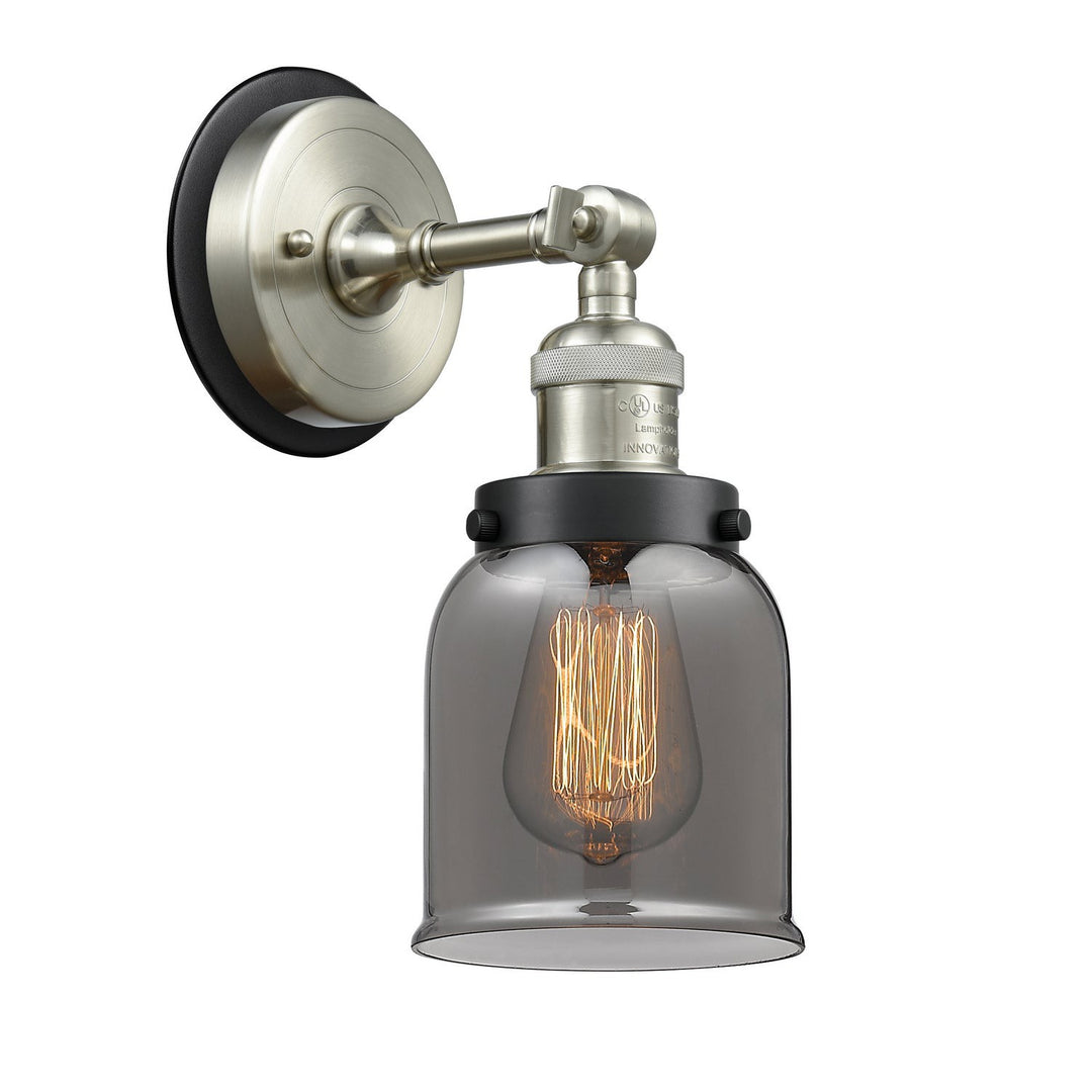 Innovations Franklin Restoration 203SN-BPBK-HRBK-G53 Wall Sconce Light - Brushed Satin Nickel