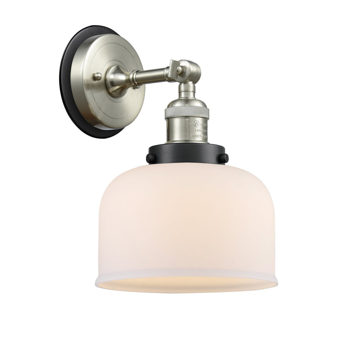 Innovations Franklin Restoration 203SN-BPBK-HRBK-G71 Wall Sconce Light - Brushed Satin Nickel