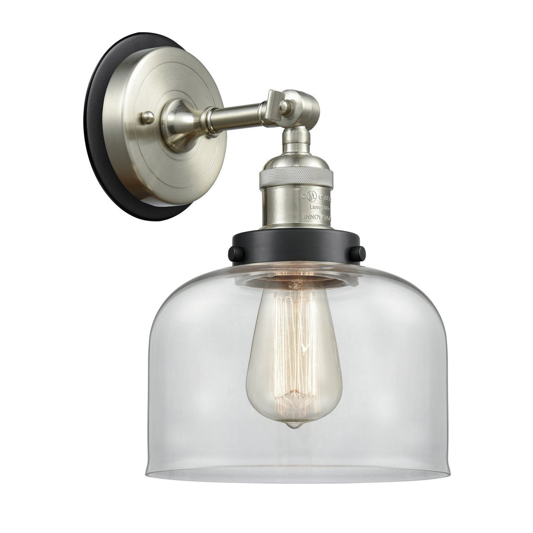 Innovations Franklin Restoration 203SN-BPBK-HRBK-G72 Wall Sconce Light - Brushed Satin Nickel