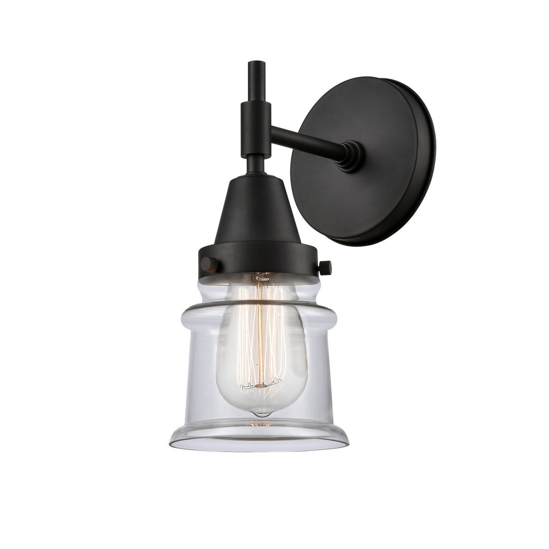 Innovations Caden 447-1W-BK-G182S Wall Sconce Light - Matte Black