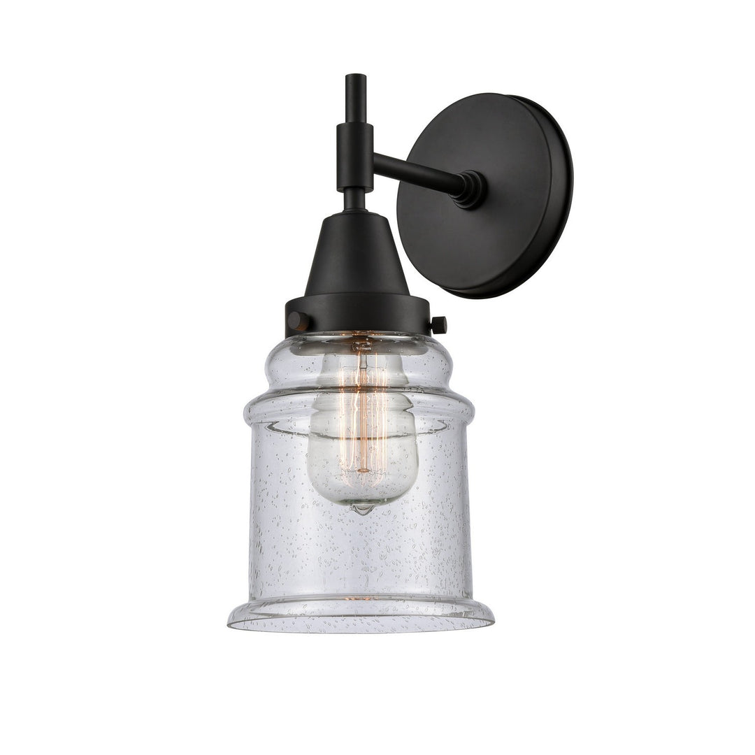 Innovations Caden 447-1W-BK-G184-LED Wall Sconce Light - Matte Black