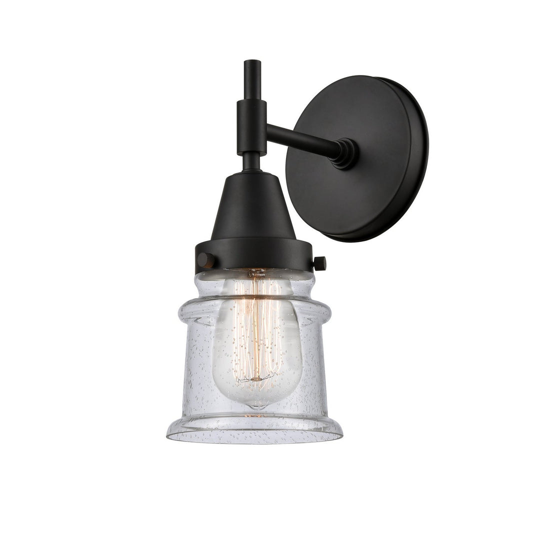 Innovations Caden 447-1W-BK-G184S Wall Sconce Light - Matte Black
