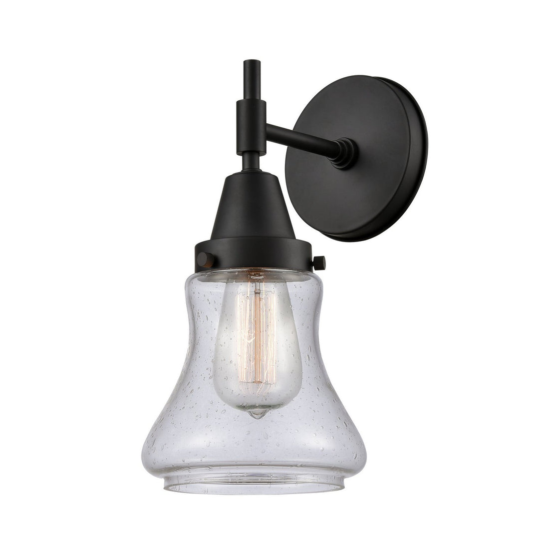 Innovations Caden 447-1W-BK-G194-LED Wall Sconce Light - Matte Black