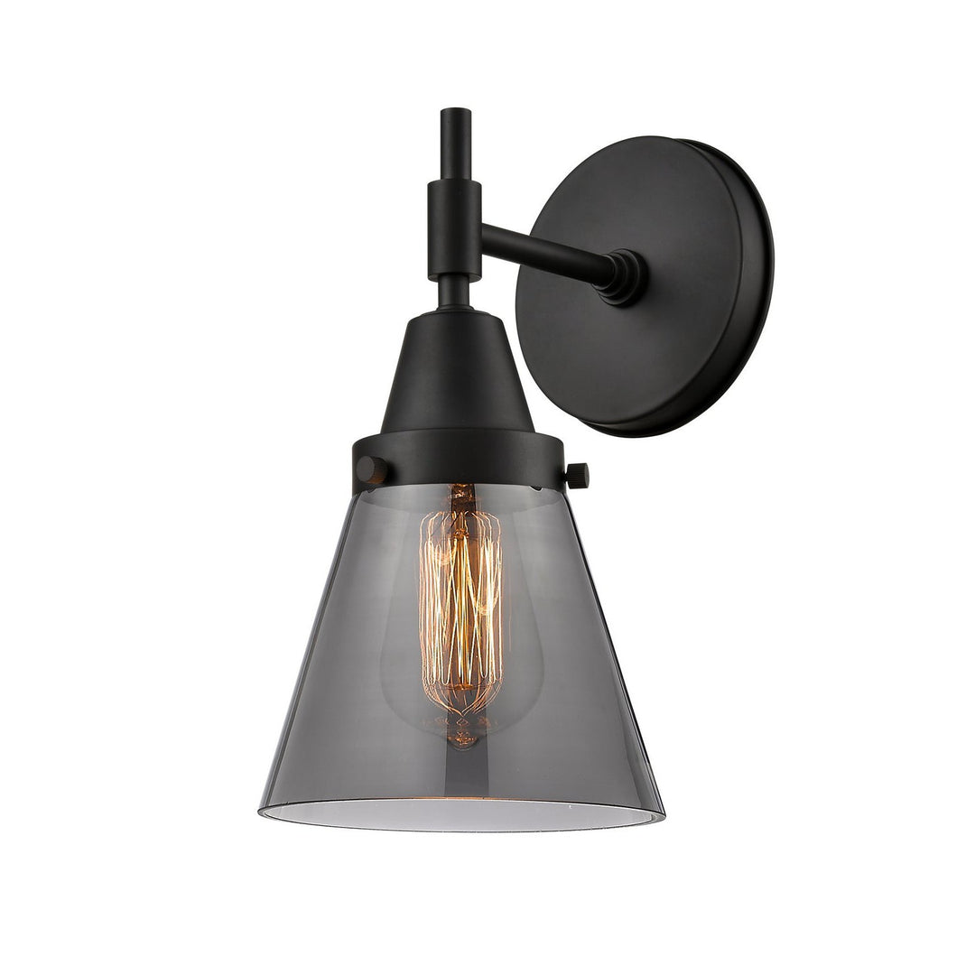 Innovations Caden 447-1W-BK-G63-LED Wall Sconce Light - Matte Black